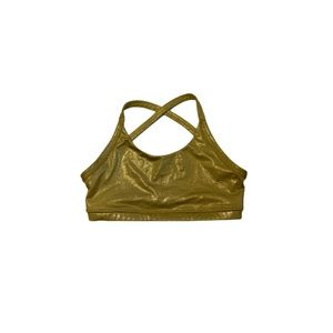 Gold Shimmer Bikini Top - Women’s Size Medium